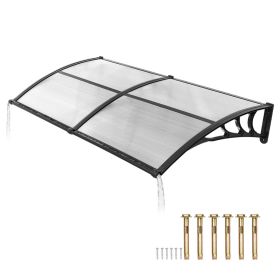 Awnings for Door Entrance, 38 x 78 in, Exterior Front Door Window Awnings with Drainage & ABS Bracket, Rain Snow Sun Protection